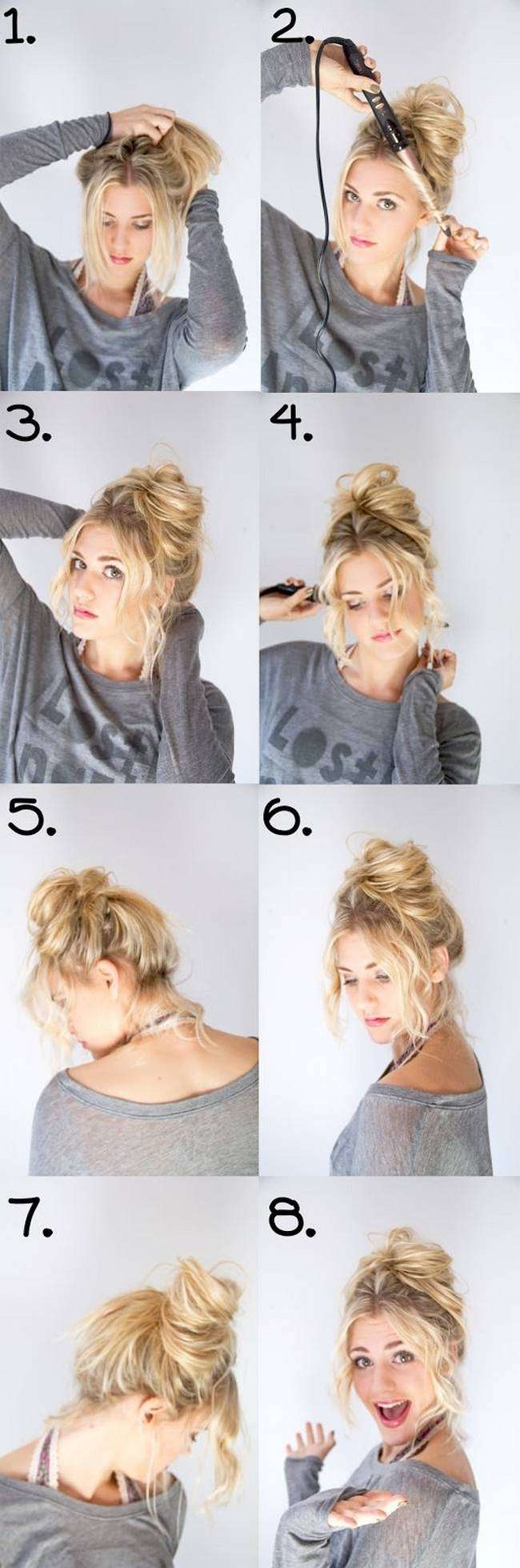 21 Easy Messy Bun Tutorials For The Perfect Disheveled Look - Gurl ...
